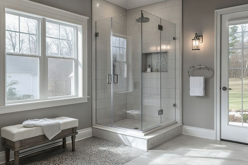 Elegant Shower with Tiling